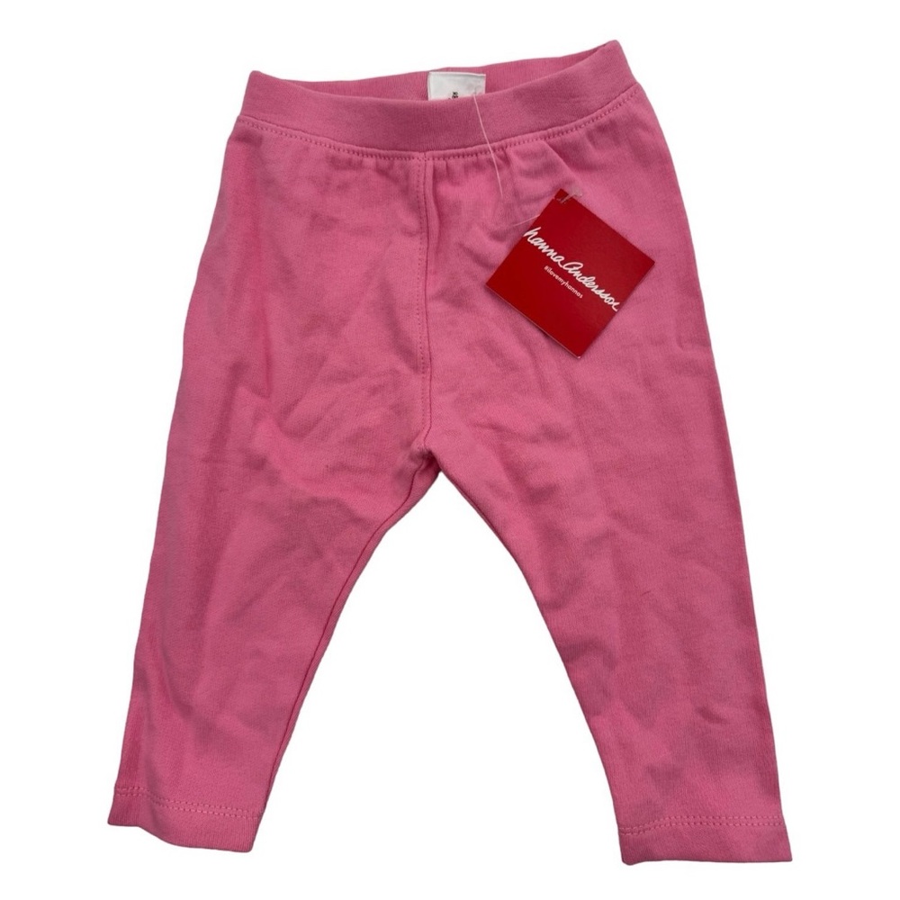 6/12 Month NWT Hanna Andersson Pink Legging Jogger Pant Organic Cotton